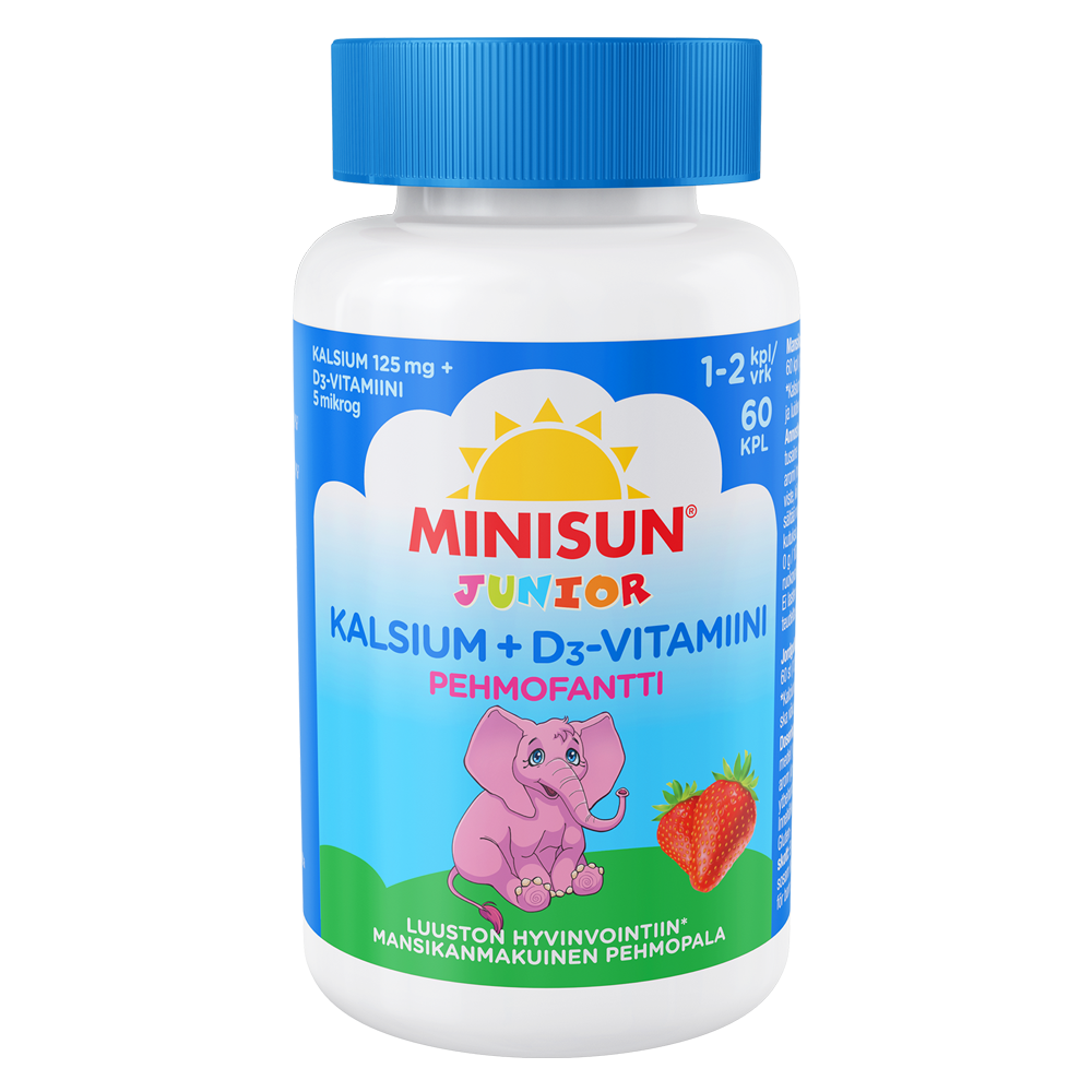 Minisun Pehmofantti Luusto Junior 60 purutablettia