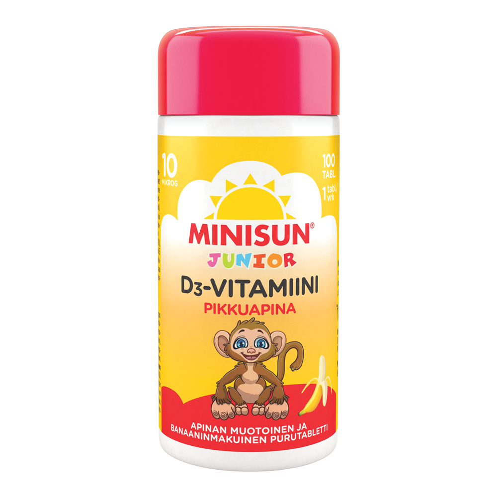 MINISUN D-VITAMIINI 10 MIKROG JUNIOR APINA 100 tabl