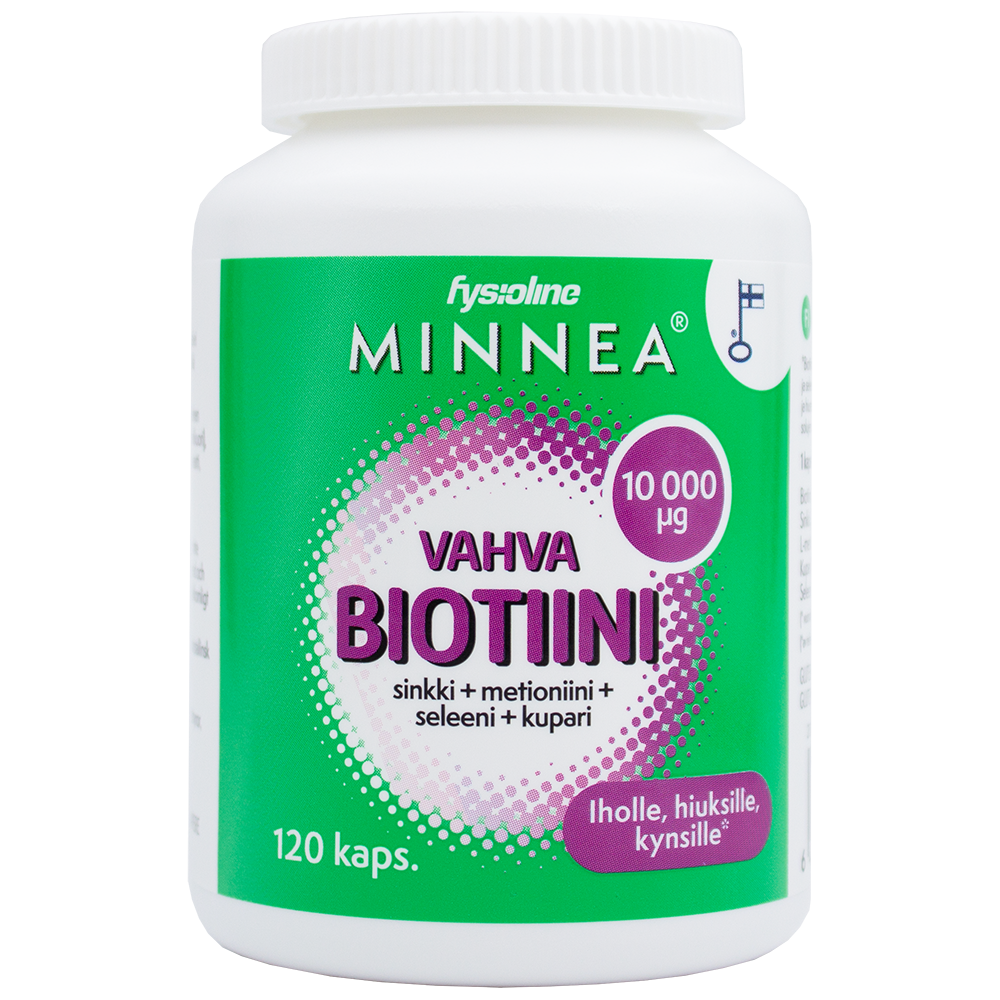Minnea Biotiini 10 000 µg 120 kaps – Apteekkiplus.fi