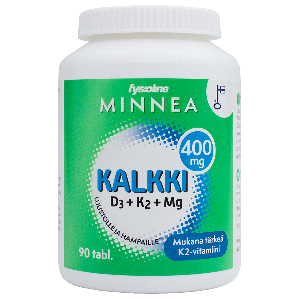 Minnea Kalkki+D3+K2+MG tabletti 90 kpl