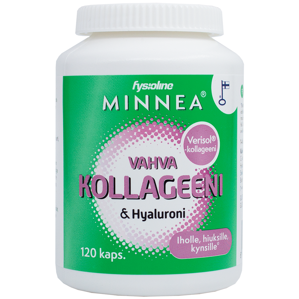Minnea Kollageeni + Hyaluroni 300 mg kapseli 120 kpl – Apteekkiplus.fi