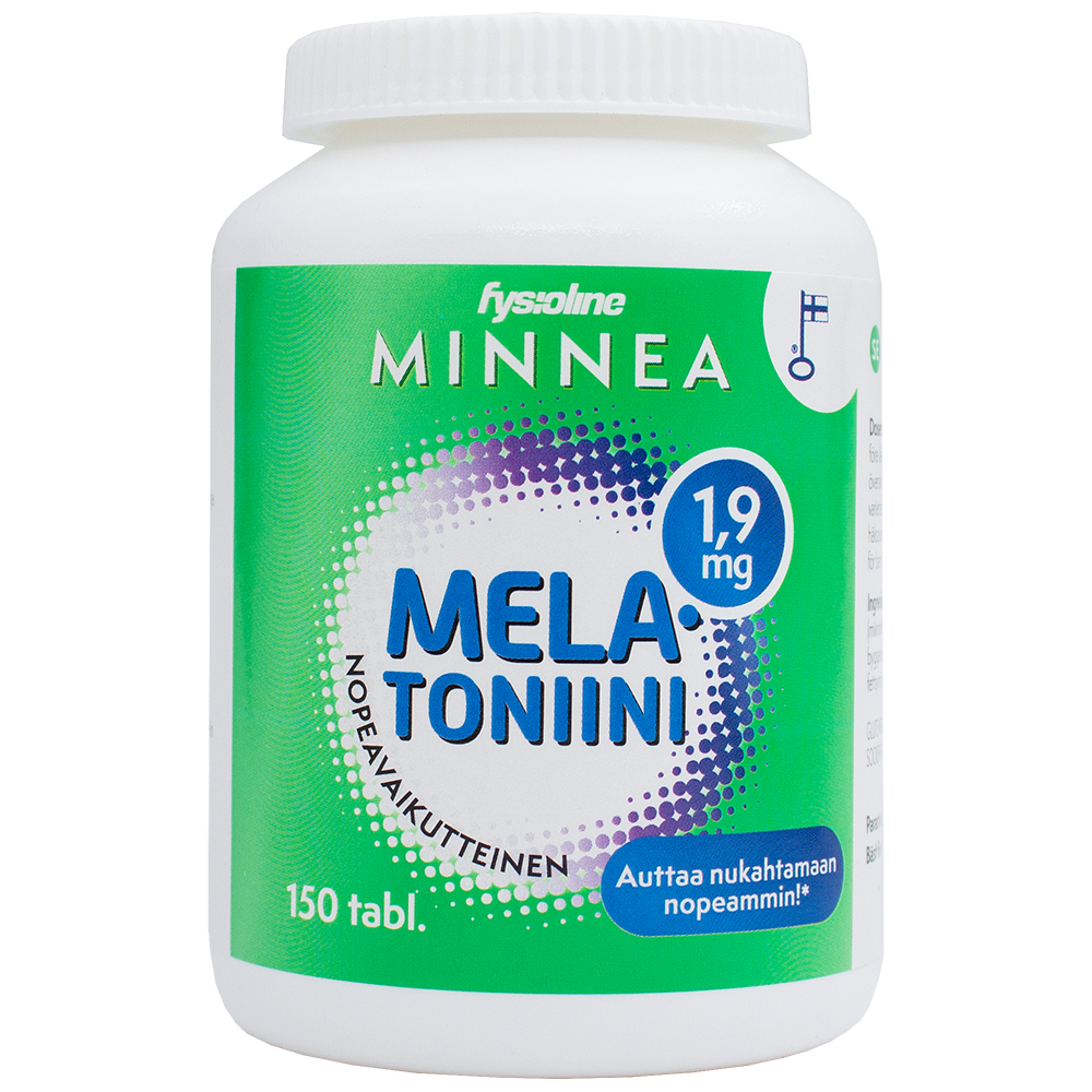 Minnea Melatoniini nopeavaikutteinen 1,9 mg tabletti 150 kpl