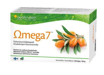 Omega7 tyrniöljykapseli 150 kapselia