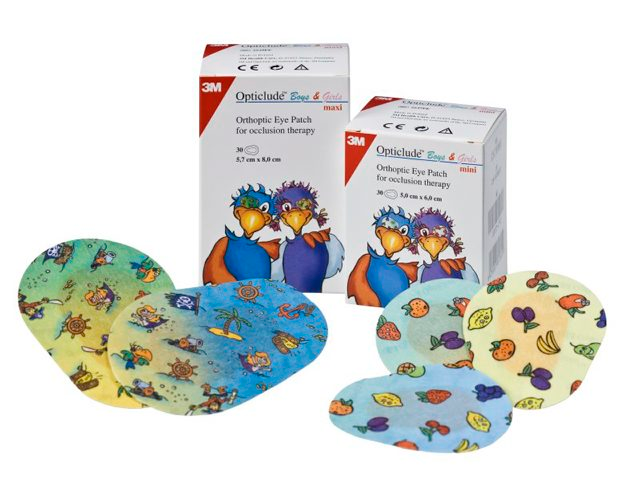 3M Opticlude Boy&Girl Maxi kuvioitu 5,7 x 8cm 30 kpl