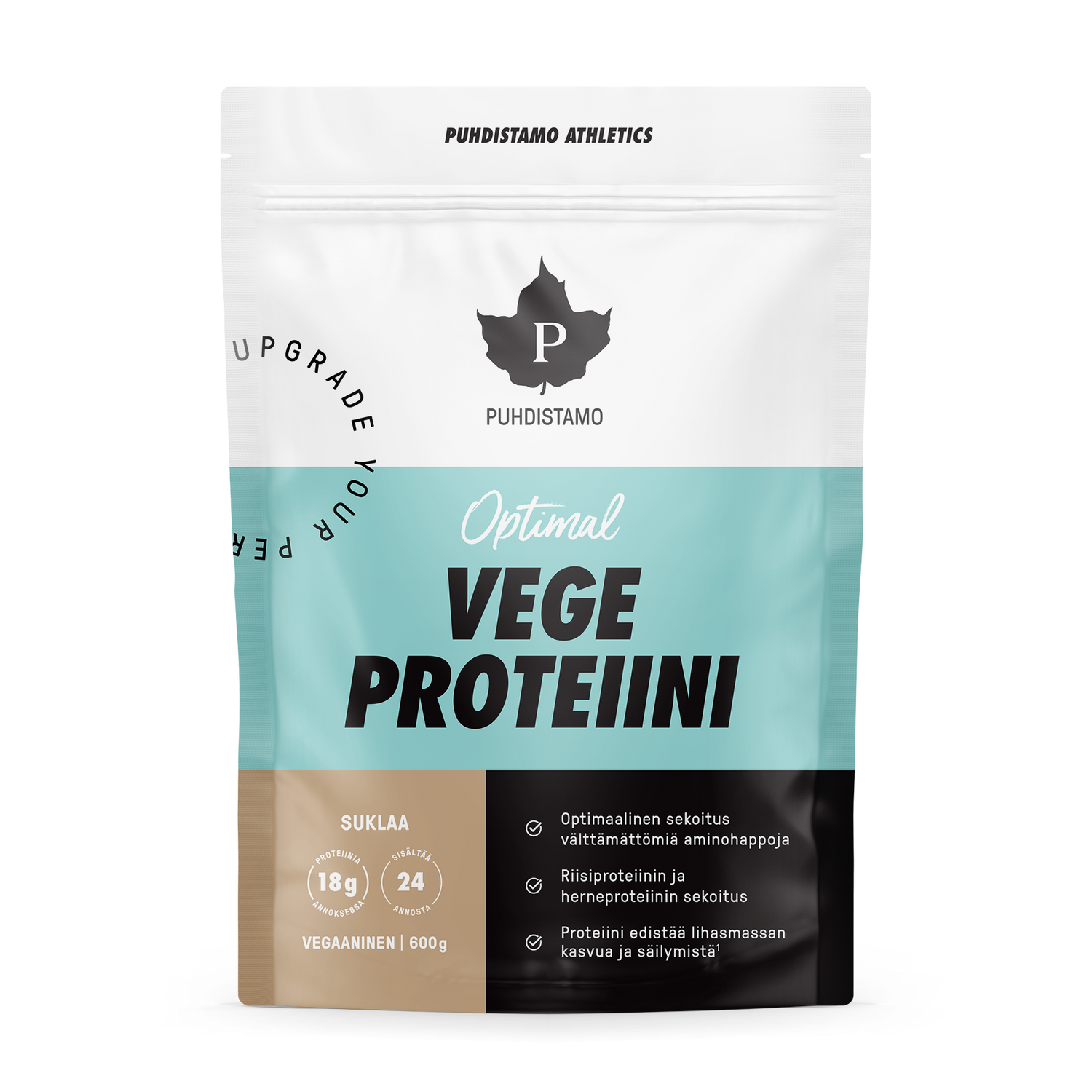 Puhdistamo Athletics Optimal Vegeproteiini, Suklaa 600g