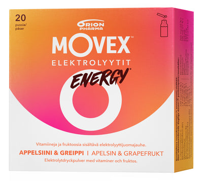 Movex Elektrolyyttijuomajauhe Energy 20 pussia