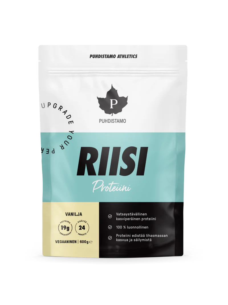 Puhdistamo Athletics Riisiproteiini, Vanilja 600g