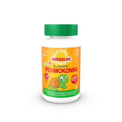 Minisun D-vitamiini Pehmokonna Junior 60 KPL