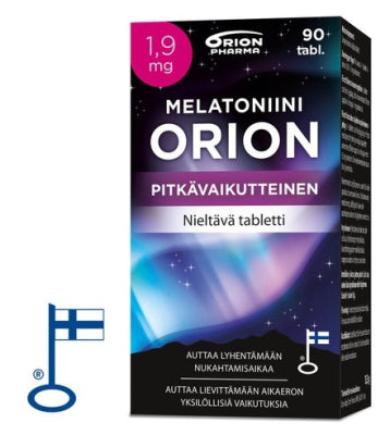 Melatoniini Orion Pitkävaikutteinen 1,9 mg 90 tablettia