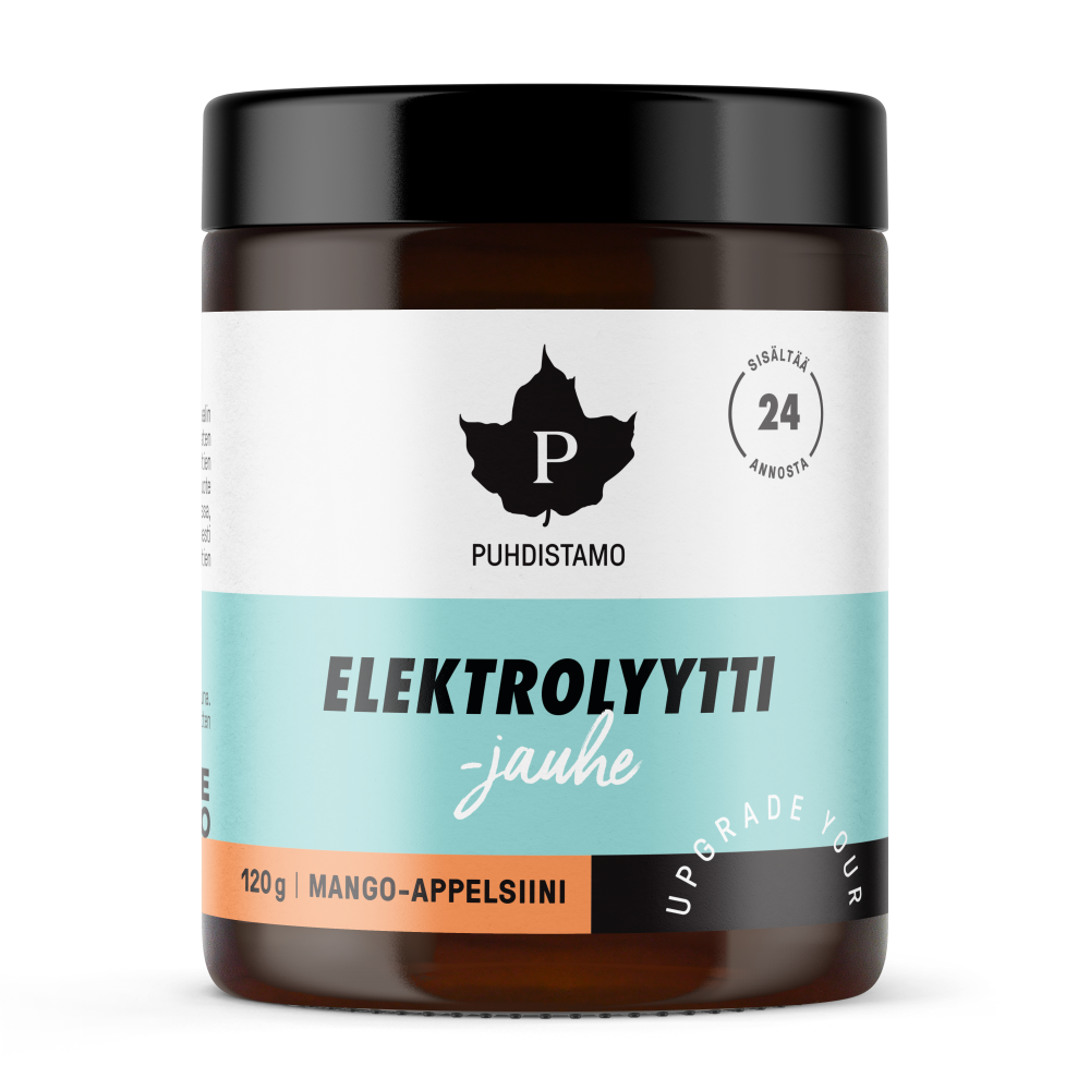 Puhdistamo Elektrolyyttijauhe Mango-appelsiini 120 g