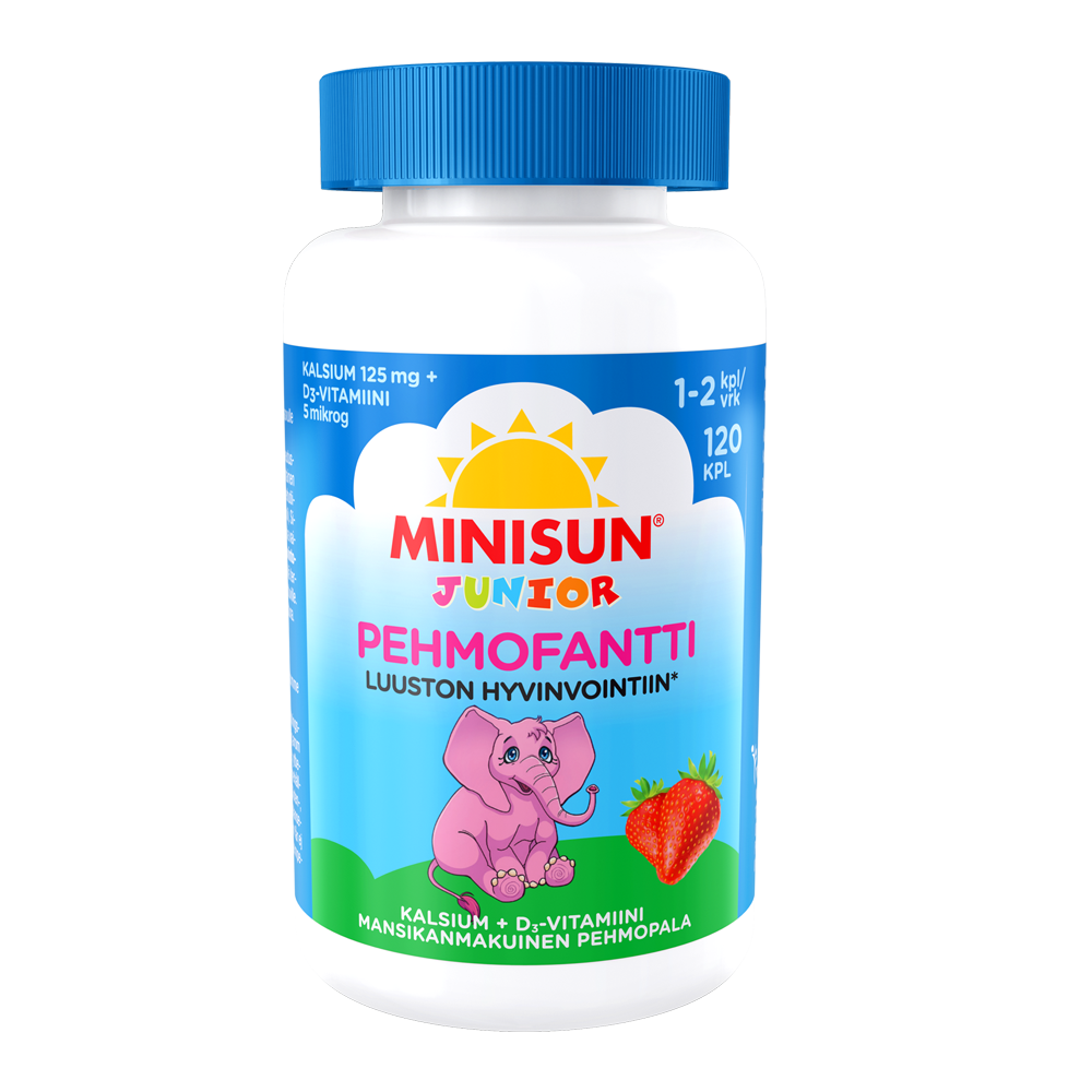 Minisun Pehmofantti Luusto Junior 120 purutablettia