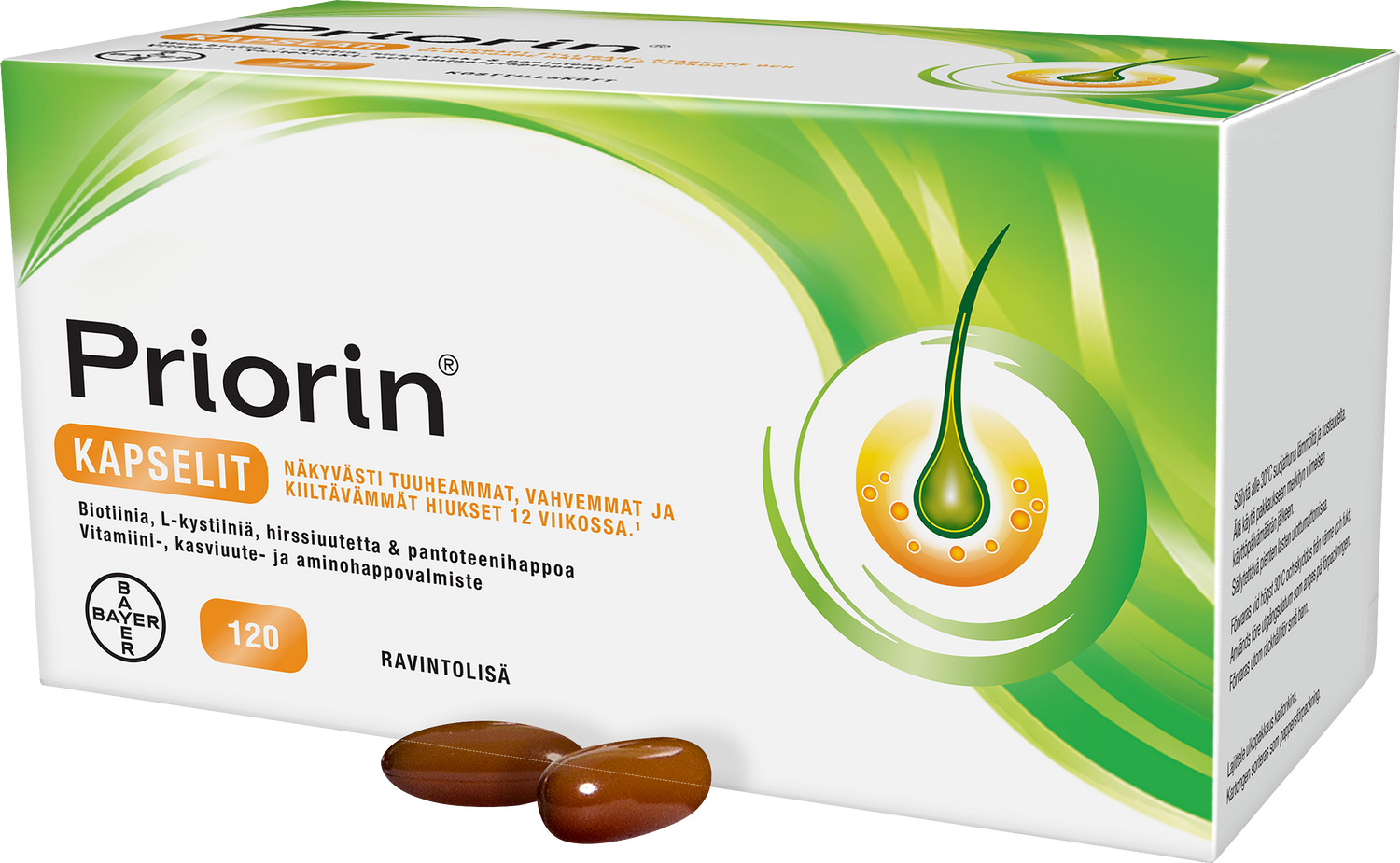 Priorin -hiusravinne 60 tai 120 kapselia