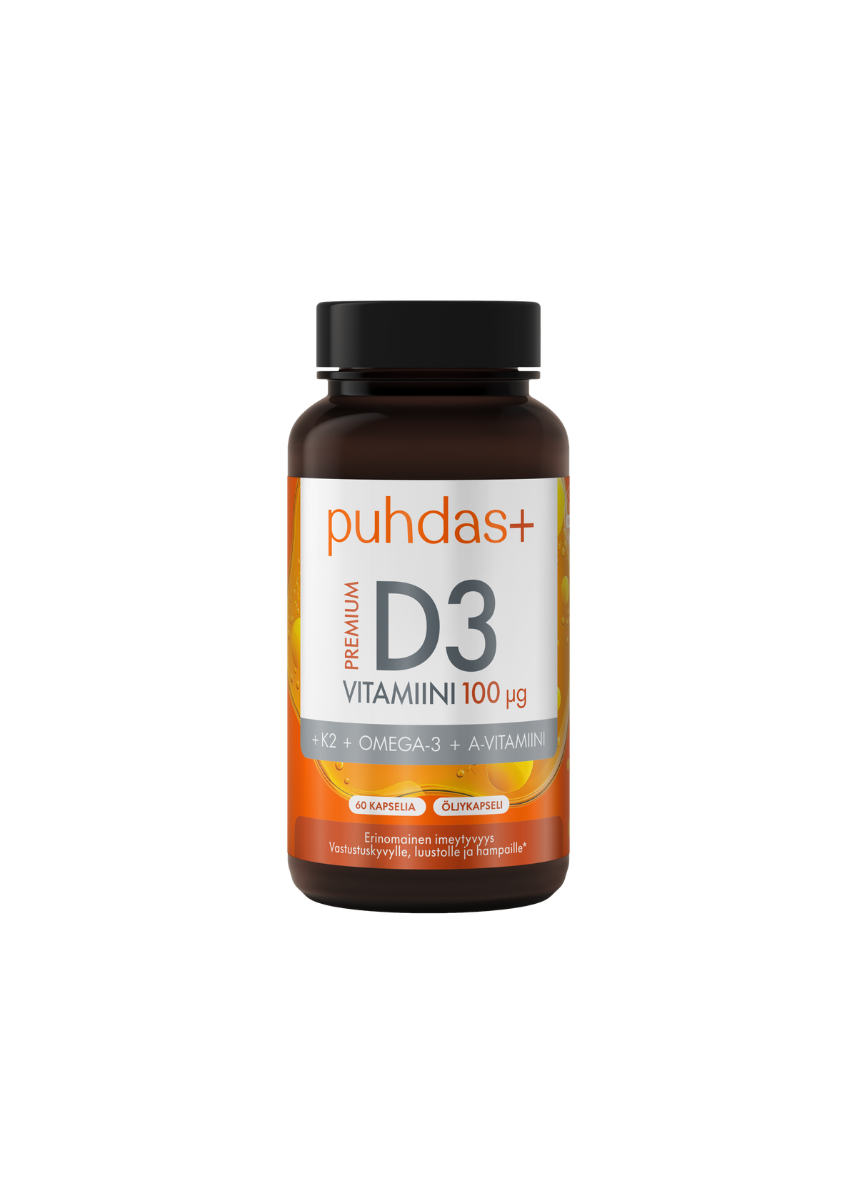 Puhdas+ Premium D3-vitamiini 100 µg