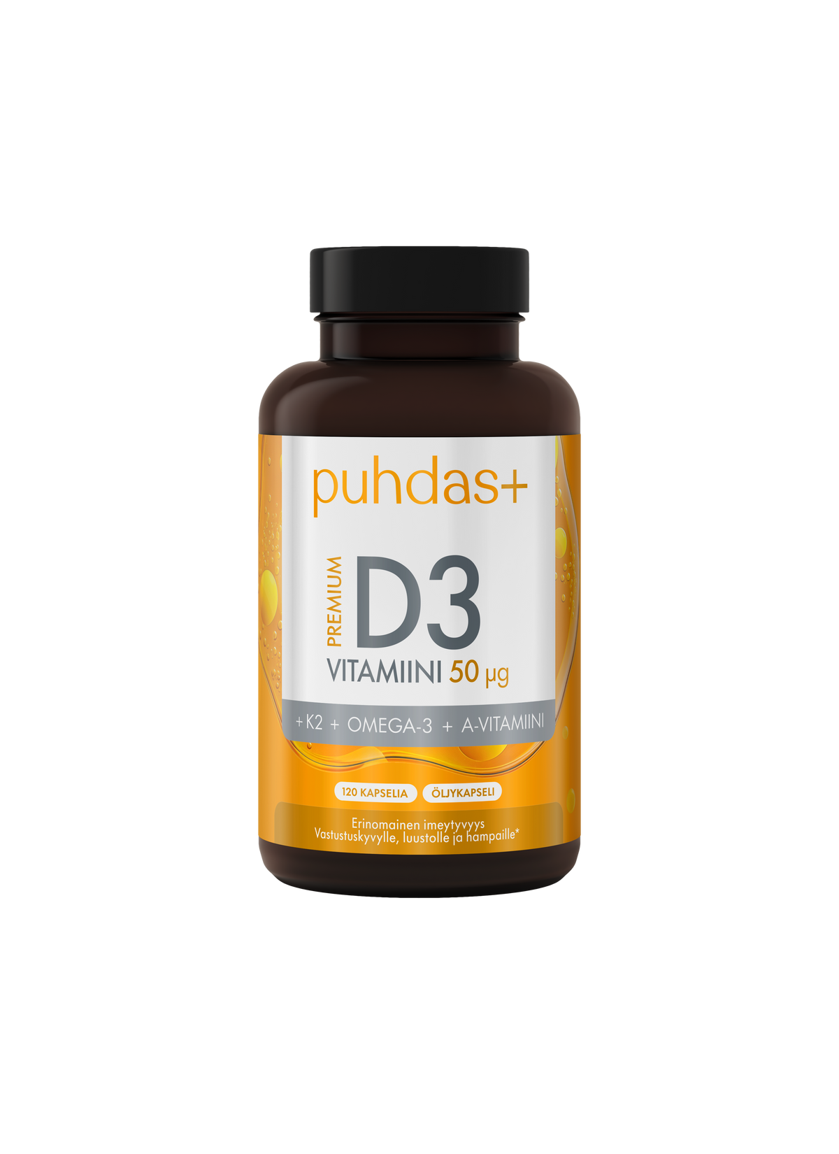 Puhdas+ Premium D3-vitamiini 50 µg