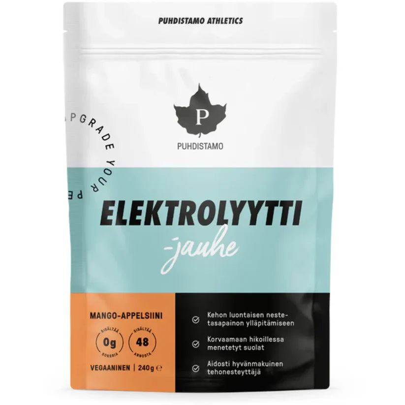 Puhdistamo Elektrolyyttijauhe Mango-Appelsiini 240g