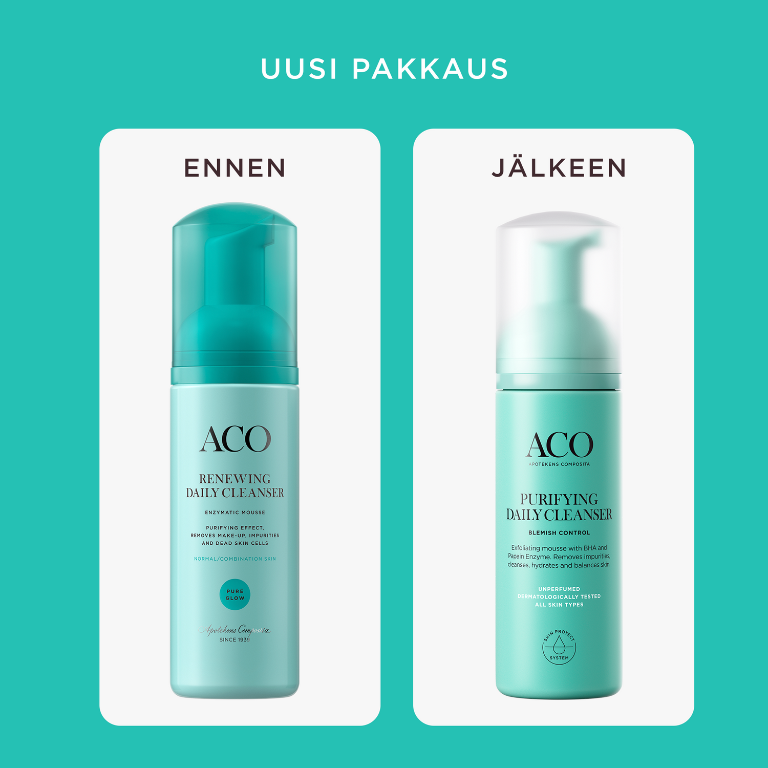 ACO Face Purifying Daily Cleanser kevyesti kuoriva puhdistusvaahto 150 ml