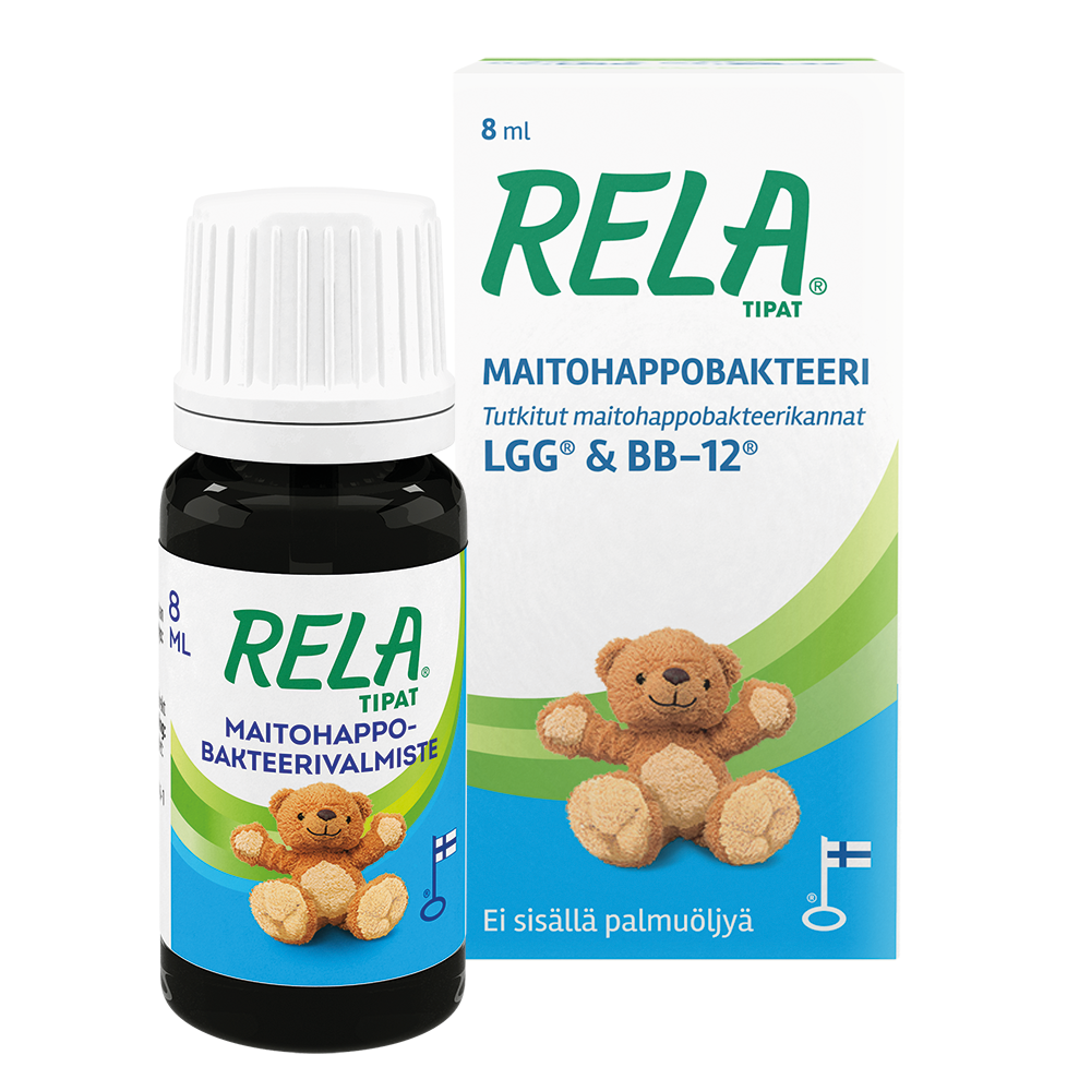 Rela Tipat 8 ml - maitohappobakteeritipat vauvalle