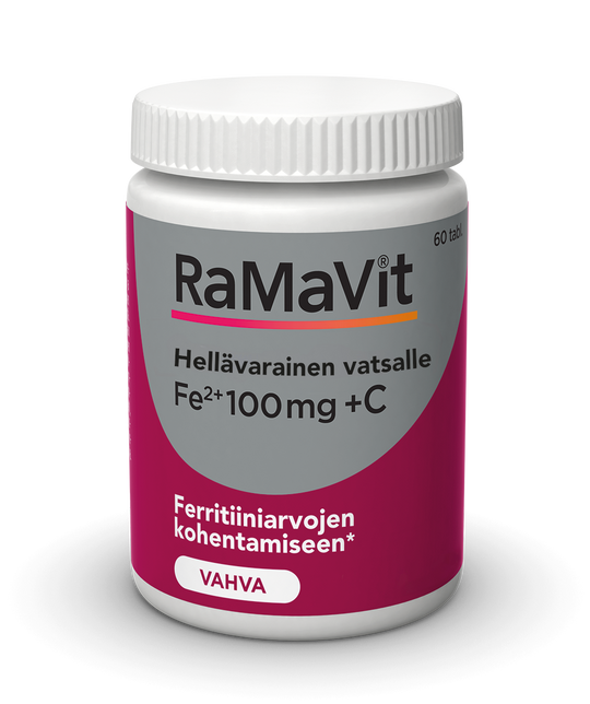 Ramavit Rauta 100 mg 60 tablettia – Apteekkiplus.fi