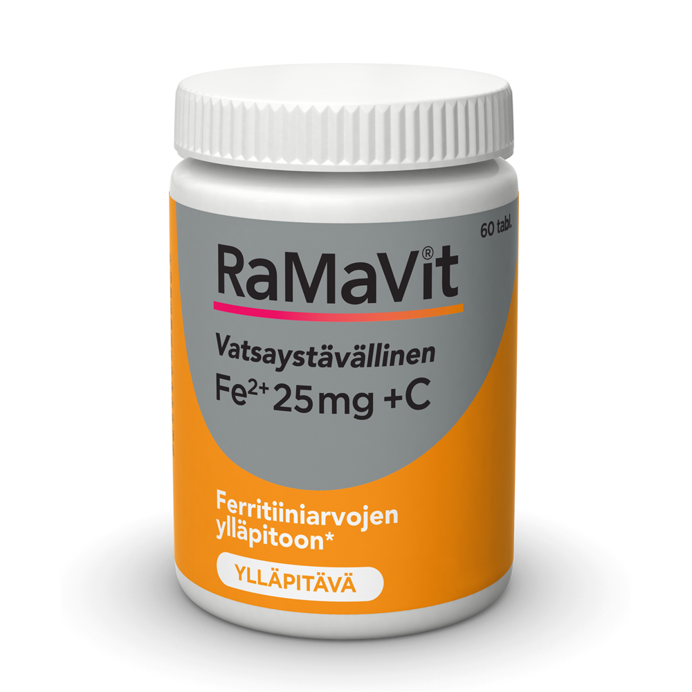 Ramavit Rauta 25 mg tabletti 60 kpl