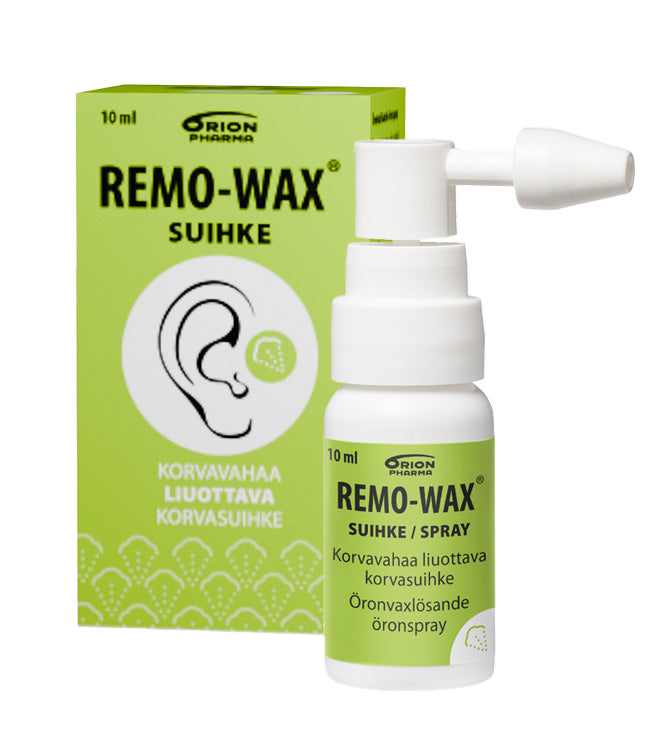 REMO-WAX EAR SPRAY korvasuihke vahatulpan ennaltaehkäisyyn ja hoitoon 10 ml
