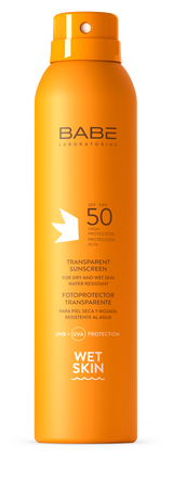 BABE Transparent Sunscreen Wet Skin SPF50