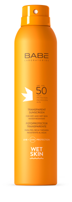 BABE Transparent Sunscreen Wet Skin SPF50