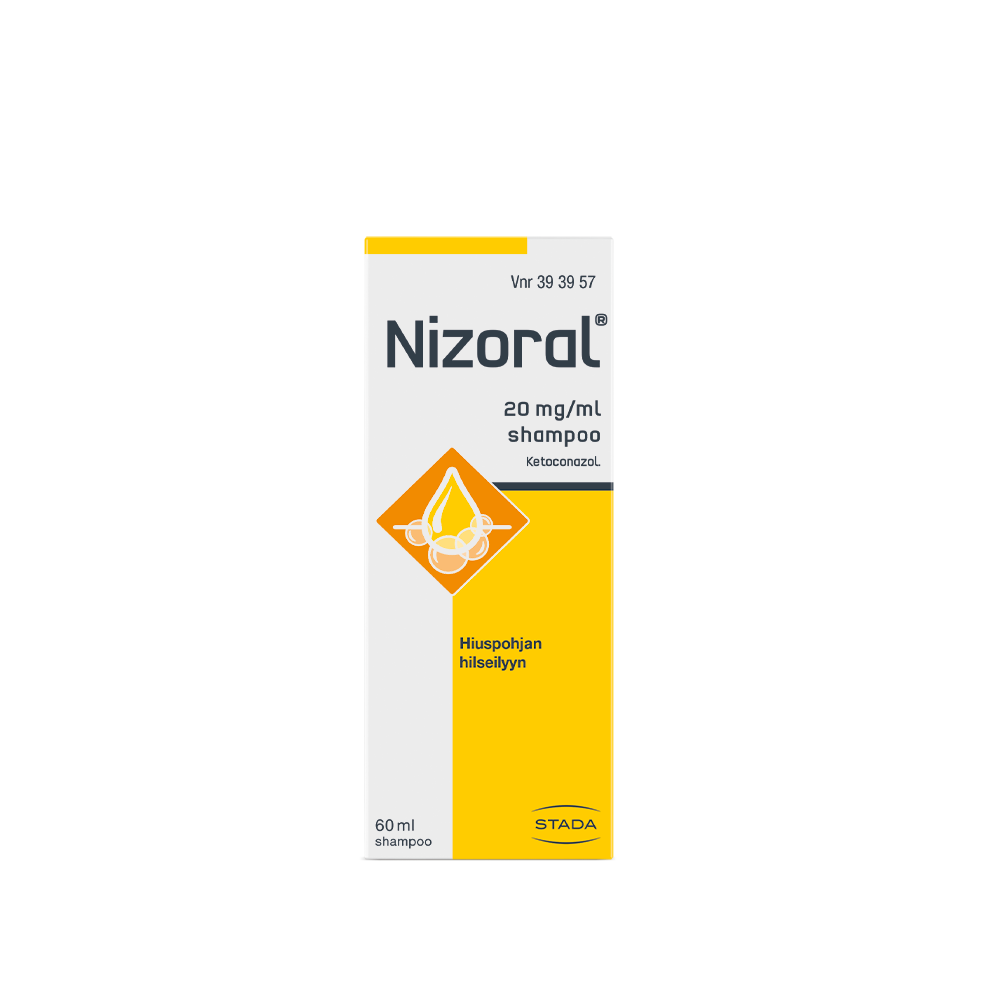 Nizoral shampoo 20 mg/ml - eri kokoja - Apteekkiplus.fi