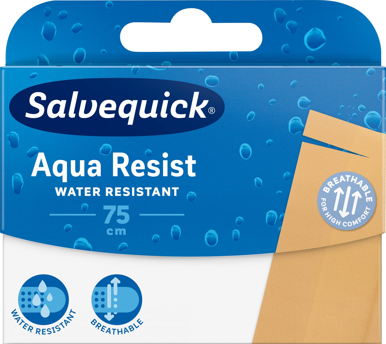 Salvequick Aqua Resist leikattava muovilaastari 75 cm