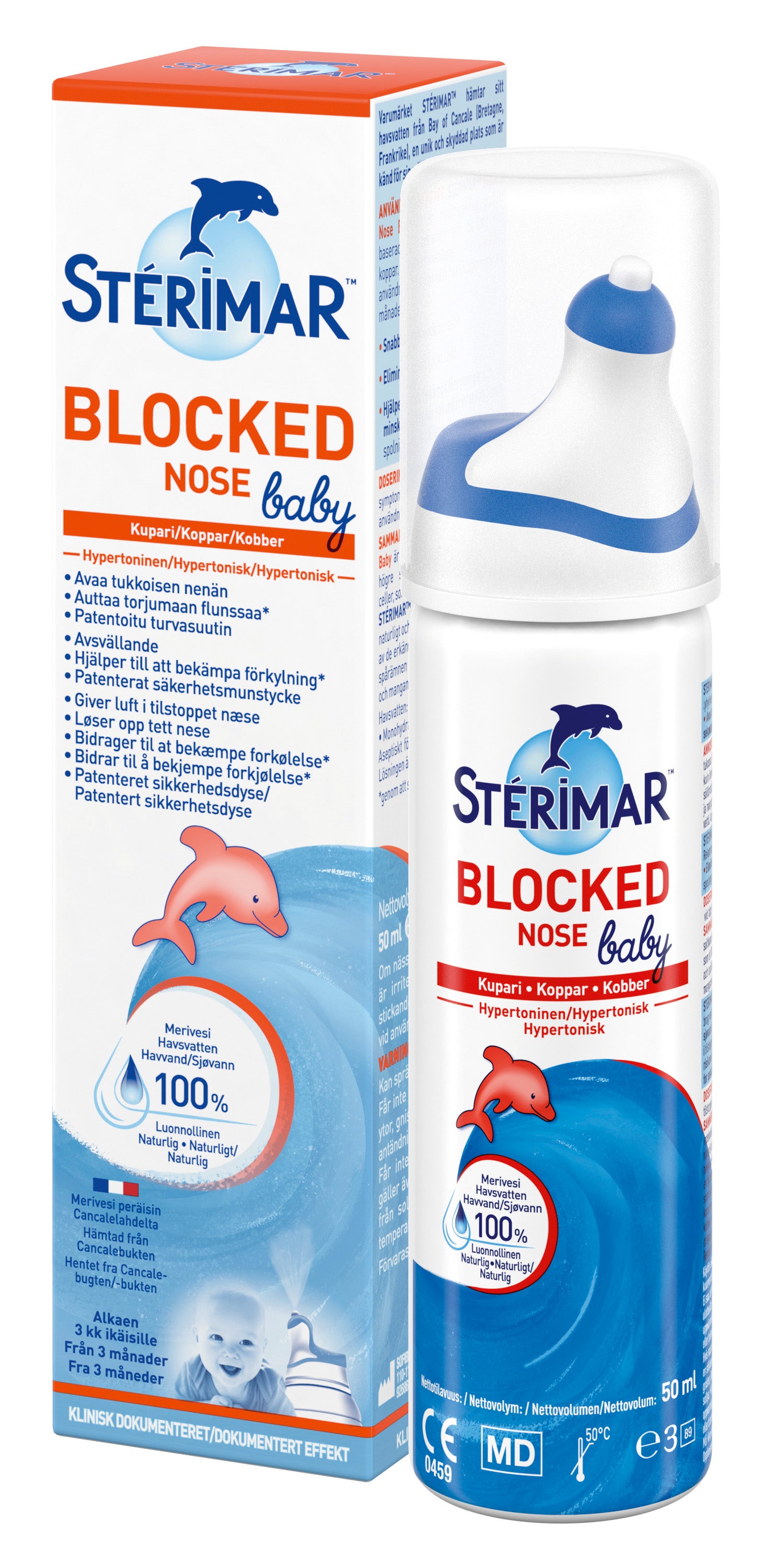 Stérimar Blocked Nose Baby hypertoninen nenäsuihke 50 ml