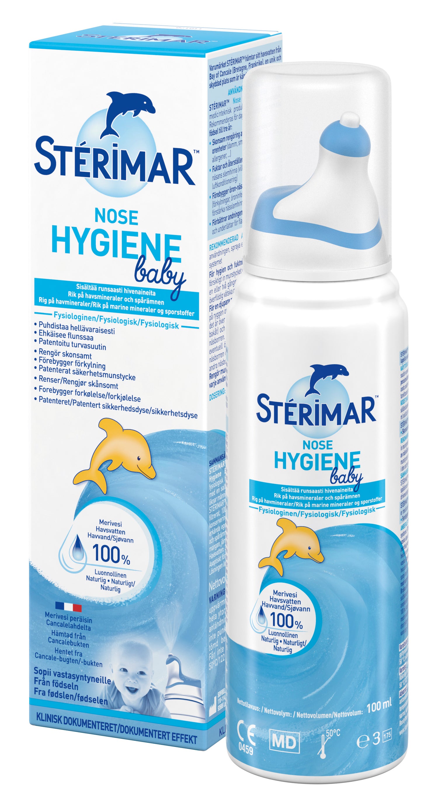 Stérimar Nose Hygiene Baby on fysiologinen nenäsuihke 100 ml