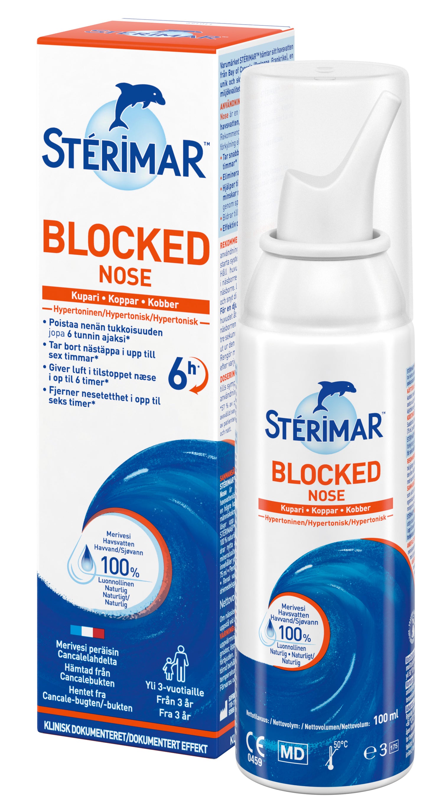 Stérimar Blocked Nose on hypertoninen nenäsuihke 100 ml