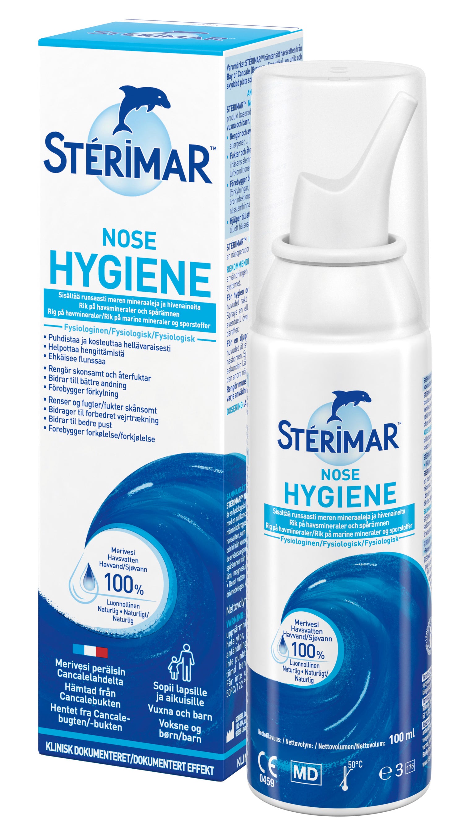 Stérimar Nose Hygiene on fysiologinen nenäsuihke 100 ml