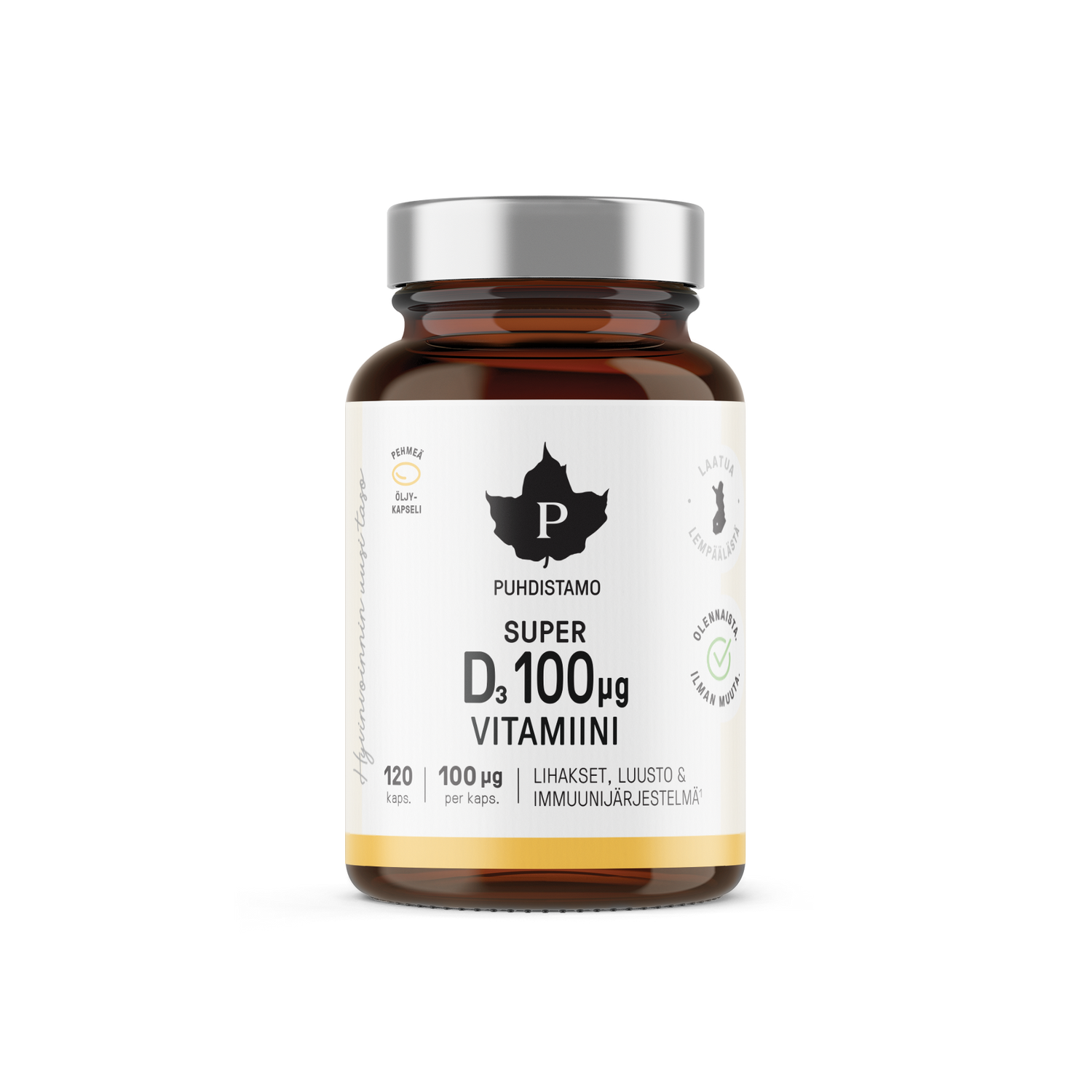 Puhdistamo Super D-vitamiini 100ug 120 kaps