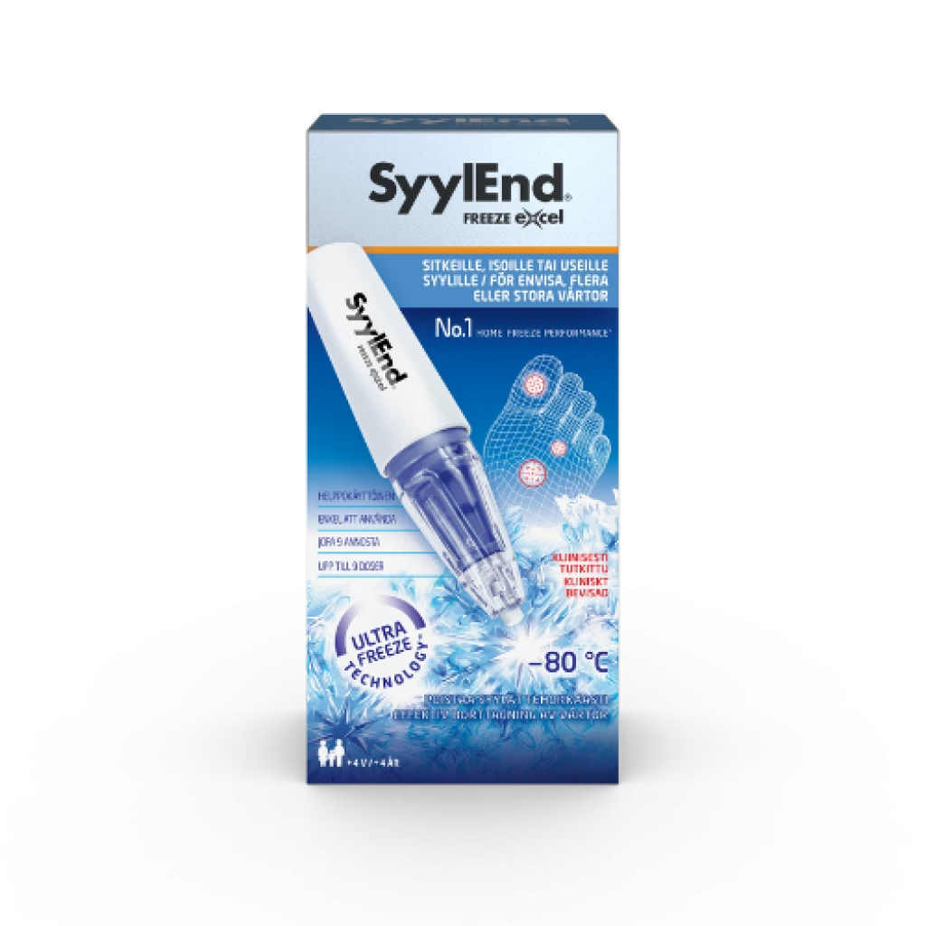 Syylend Freeze excel jäädytyshoito syylien poistoon