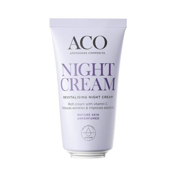 ACO Face DC Anti Age Revitalising Night Cream Y voide Aikuiselle Iholl ACO Face DC Anti Age Revitalising Night Cream Y voide Aikuiselle Iholl