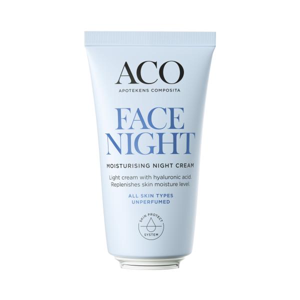 ACO Face DC Moisturising Night Cream 50 ml Hajusteeton