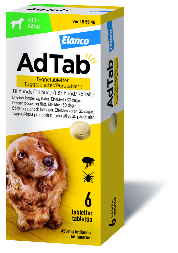 AdTab purutabletit koiralle 6 tabl