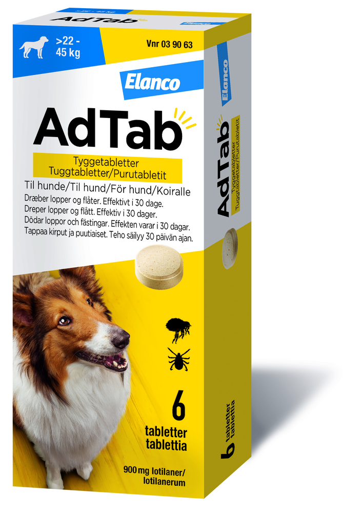 AdTab purutabletit koiralle 6 tabl