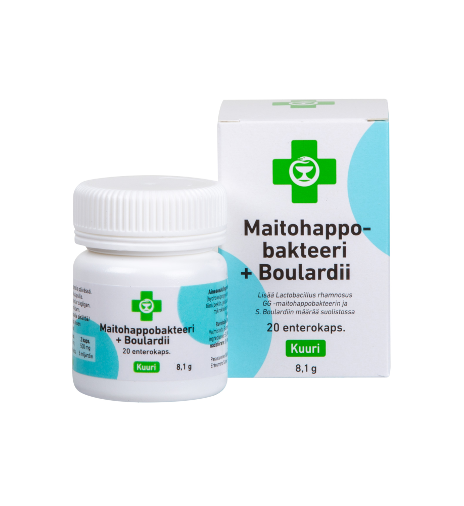APTEEKKI MAITOHAPPOBAKTEERI KUURI+BOULARBII 20 ENTEROKAPS