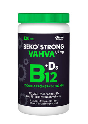 Beko Strong B12 VAHVA 1,5 mg + D3 120 tabl