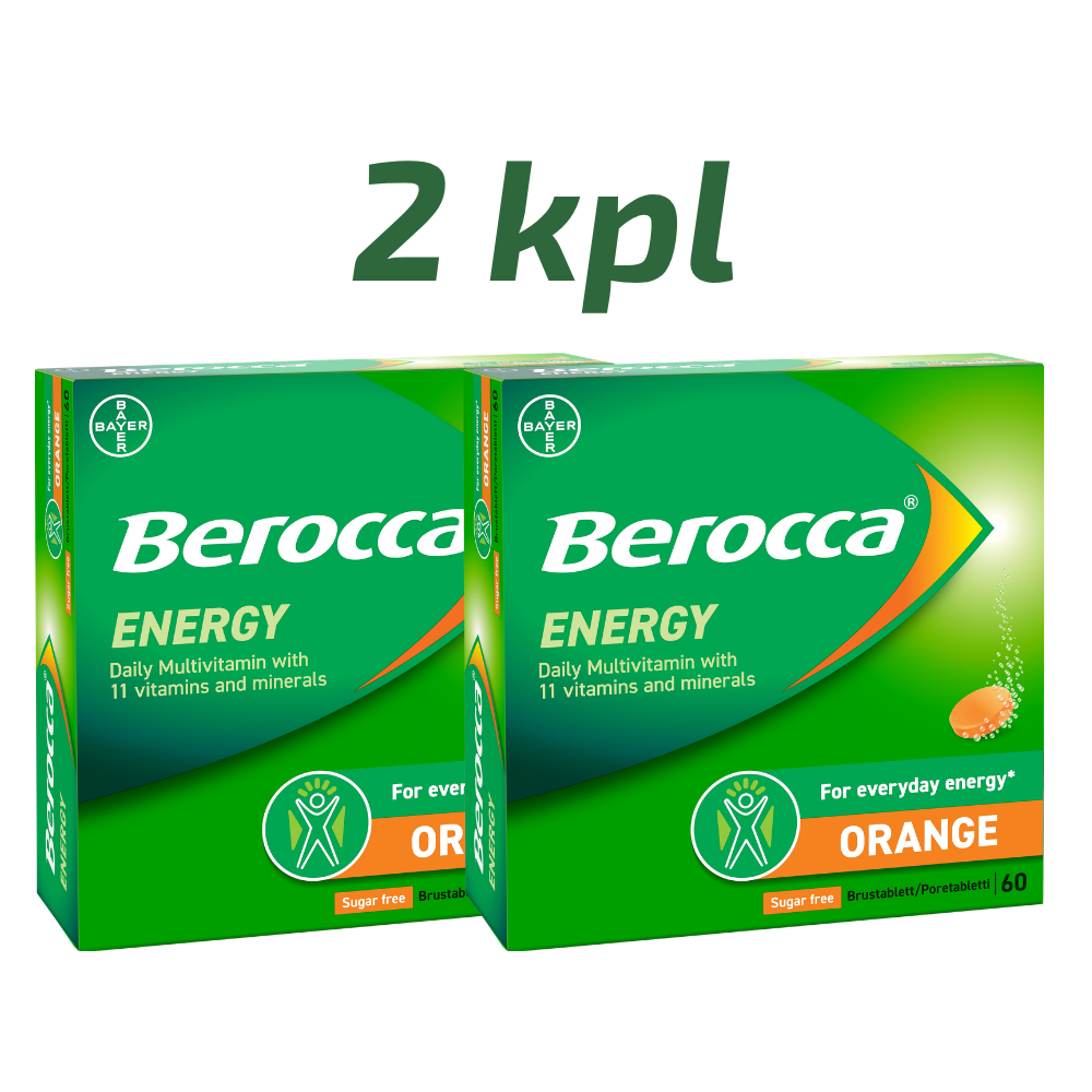 Berocca Energy Orange poretabletti 2 x 60 tbl.