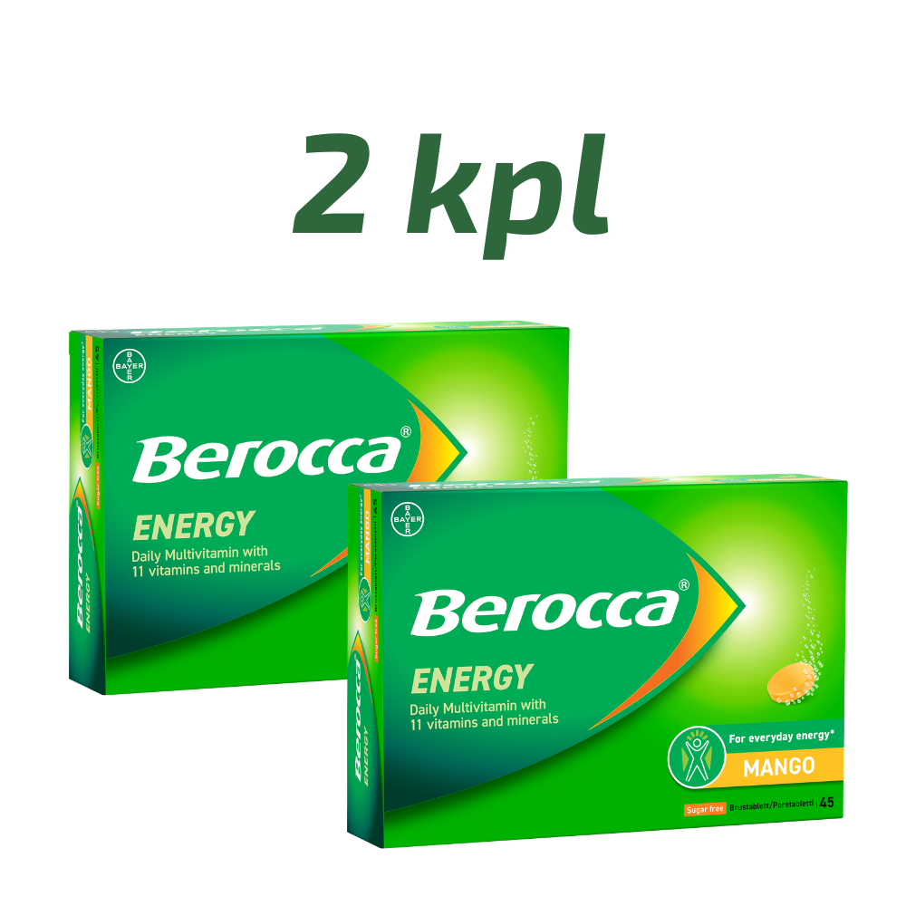 Berocca Energy Mango poretabletti 2 x 45 tbl.