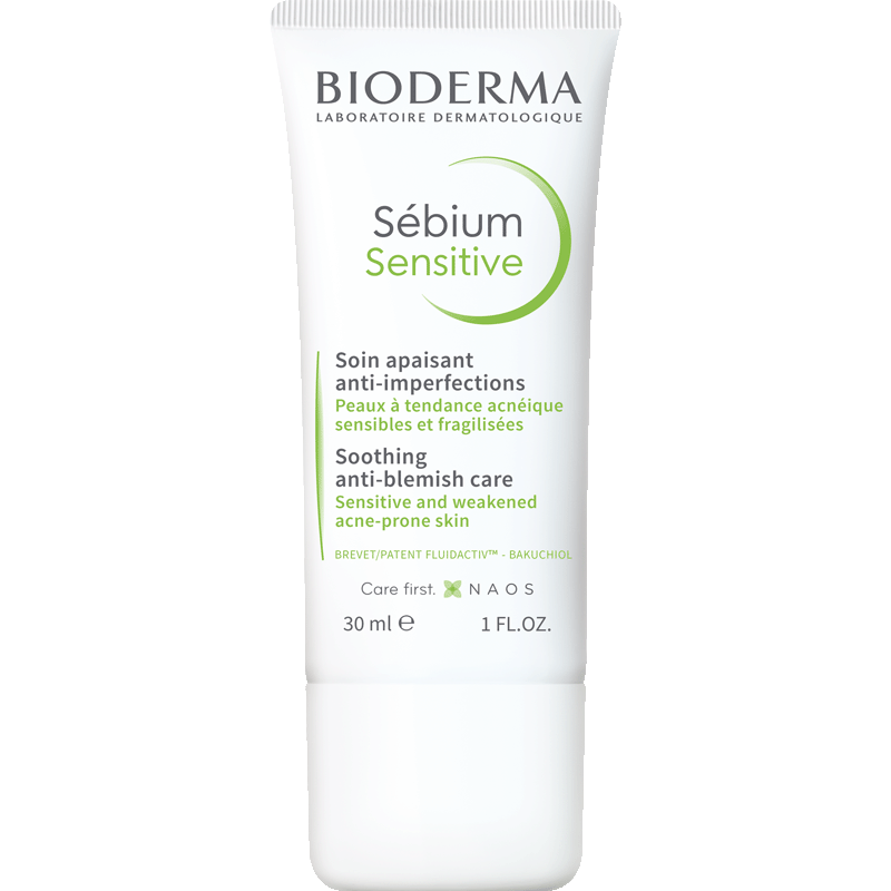 Bioderma Sebium Sensitive Anti-Blemish Care herkkä akneiho 30 ml