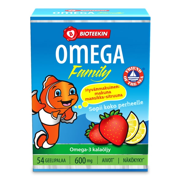 BIOTEEKIN OMEGA FAMILY 54 pureskeltavaa geelipalaa