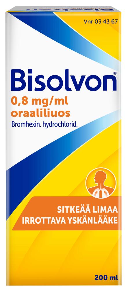 Bisolvon 0,8 mg/ml -oraaliliuos