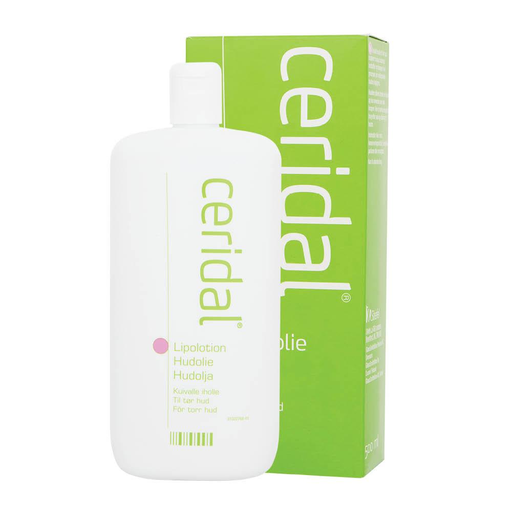 Ceridal Lipolotion ihoöljy 500 ml kuivalle iholle