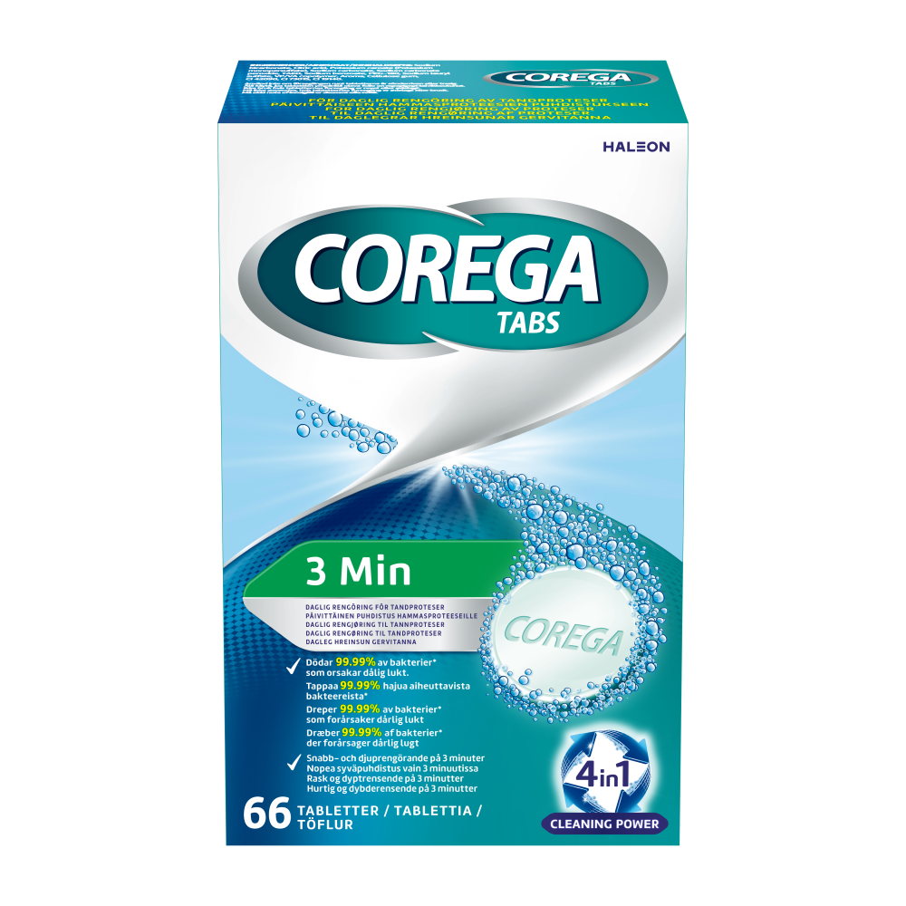 Corega Tabs 3 Minutes
