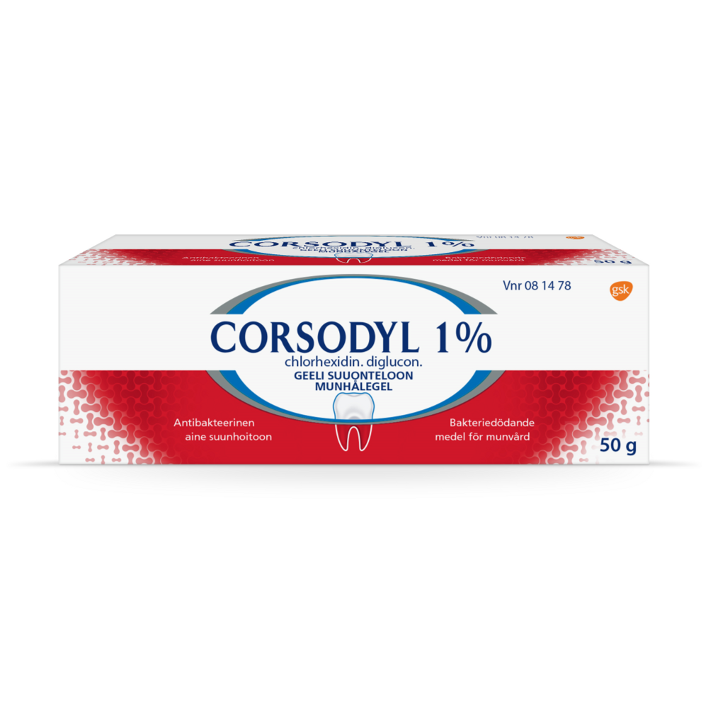 Corsodyl 1 % -geeli