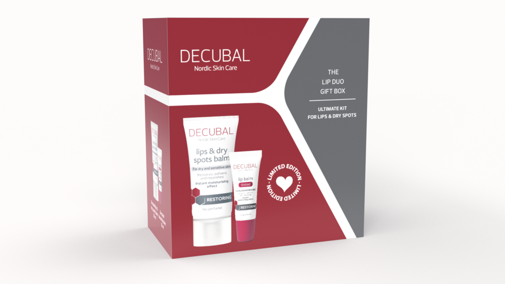 Decubal Gift Box Lips & Dry Spots Balm 30 ml & Tinted Lip Balm 10 ml
