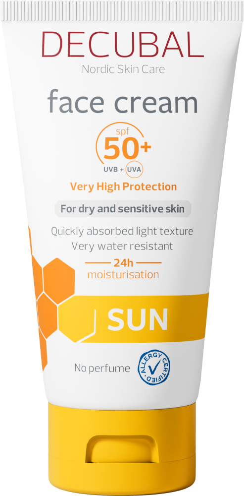 Decubal Sun Face Cream SPF50 aurinkovoide kasvoille 50 ml